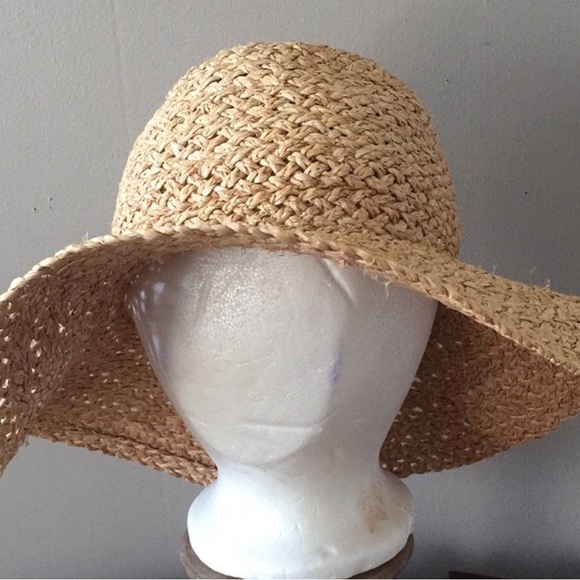 J Crew Summer Straw floppy sun hat